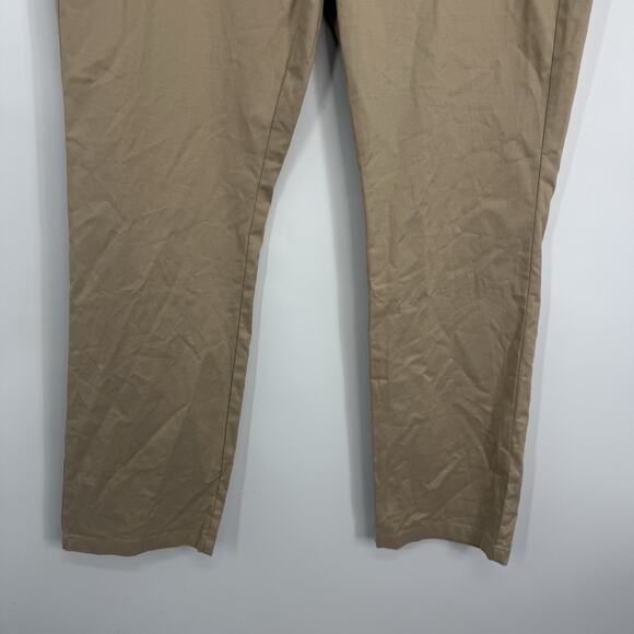 1901 Chino Pants Beige Humus Straight Leg Flat Front Women Size 12 - Picture 4 of 12